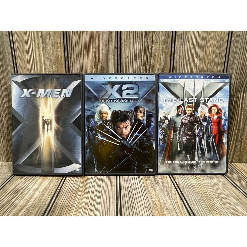 Lot Of 3 X-Men X2 The Last Stand Wolverine DVD Movies